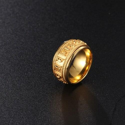 New Retro Rotating Rings Mens and Womens Jewelry Couple Ring Jewelry Hot Sale