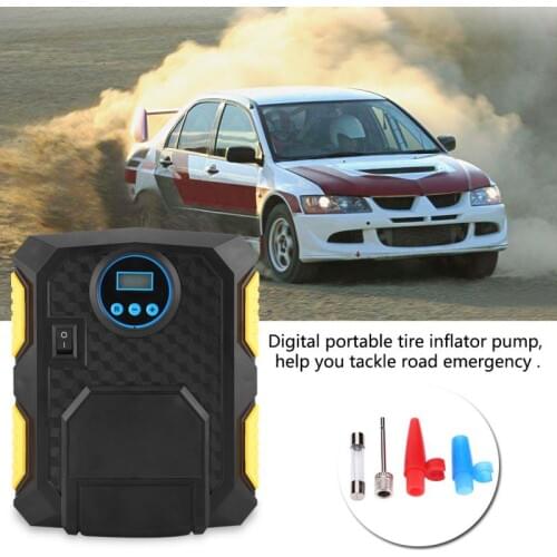 New DC 12V Electric Digital Portable Car Tire Inflator Pump Air Compressor 150PSI for Cars Balls Bikes Car String accessories
