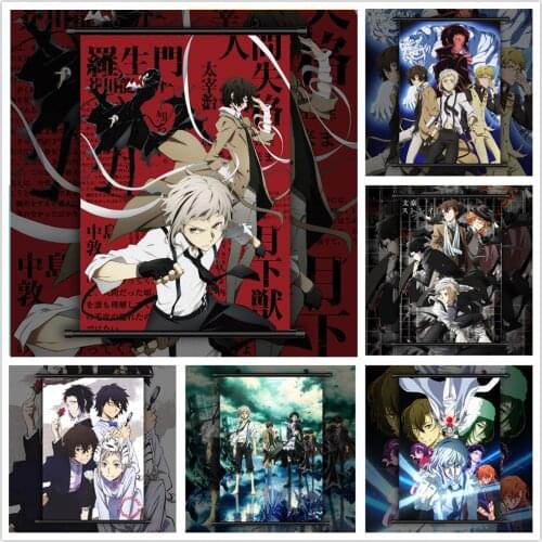 Bungou Stray Dogs Dazai Chuuya Ryunosuke Anime manga wall Poster Scroll C