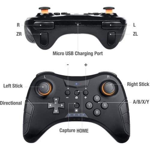 Pro Wireless Bluetooth Controller Gamepad Game joystick for Nintend Switch Pro Console Android Mobile Phone TV TV Box Tablet PC