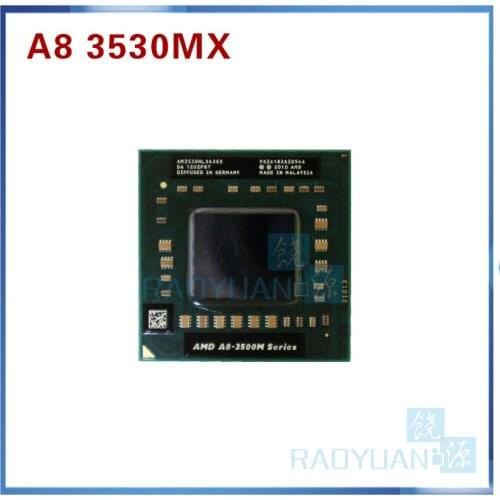 AMD A8-3500M series A8-3530MX A8 3530MX AM3530HLX43GX Laptop CPU 1.9GHz/4M/Quad Core Socket FS1 notebook APU