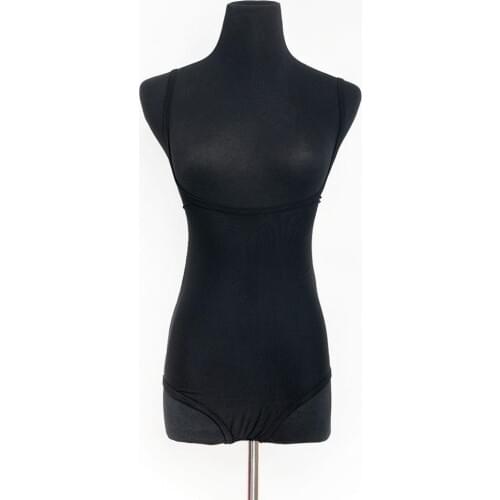 Sexy bodycon Black dress wear sexy Tops Womens Dance practice Tops Hollow out Jumpsuit cutout see-through gauze bodysuit