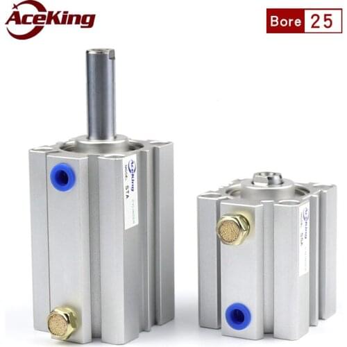 STA Small single acting extrusion thin cylinder SSA/STA25x5x10x15x20x25x30x35x40x45x50 Spring press out spring press back