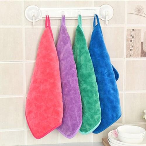 Microfiber Dishcloths Super Absorbent Cleaning Cloth Rag Thickened Dish Washing Wipe Rags Household Kitchen Cleaning Accessories