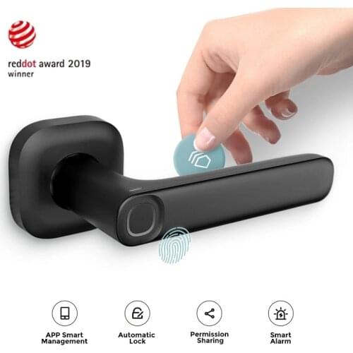 Smart Fingerprint Door Lock Bluetooth APP Unlock Keyless Entry Lock Works with iOS Android System