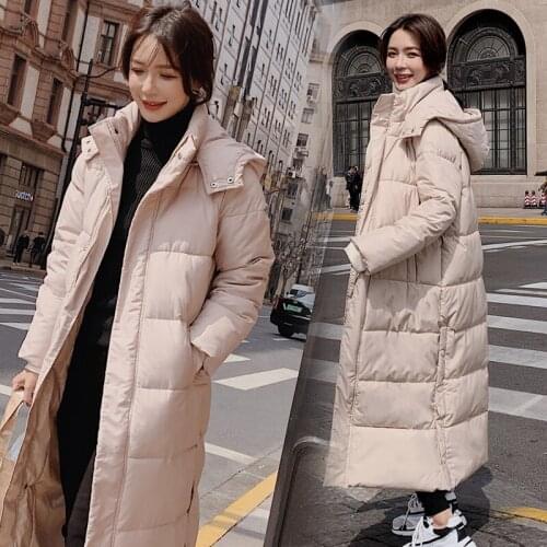 2020 Winter New Pregnant Womens Coat Maternity Long Down Jacket Over Knee Cotton Pregnancy Jacket