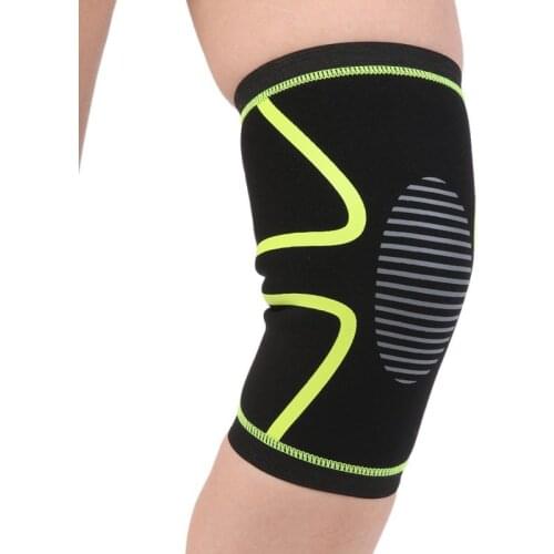 1PC Knee Support Volleyball Basketball Sports Safety Knee Protector Elastic Knee Wraps Bandage Compression Knee Sleeve Brace
