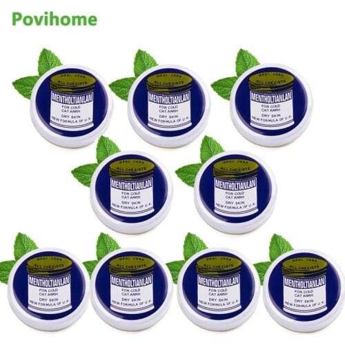 10pcs Nasal Essential Oils 100% Original Thailand Nasal Inhaler Rhinitis Mint Cream Refresh Nose Cold Cool Herbal Ointment