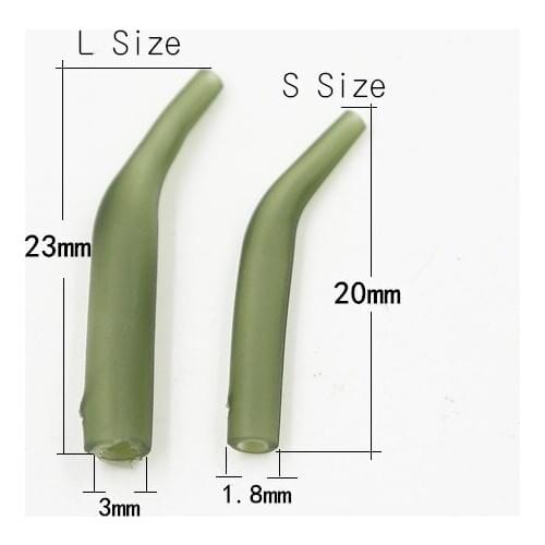 20Pcs*Carp Fishing Hook Line Aligner Rig Sleeve Soft Anti tangle Positioner Terminal Tackle Coarse Fishing Swivel