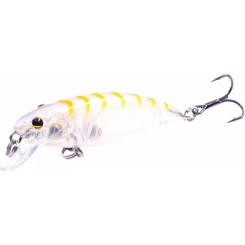 55mm 4.3g Artificial Plastic Bait Wobbler Slow Sinking Fishing Lure Minnow Bass Lure Shad Fishing Tackle
