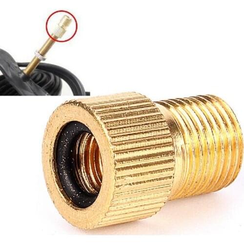 Valve Adapter Converter Brass Presta/Sclaverand/French valve to Schrader/American valve FV to AV tube Bike Bicycle accessories
