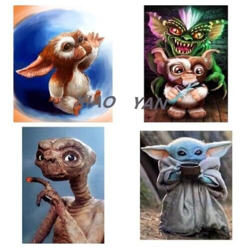 Diamond Embroidery Cartoon STRIPE AND GIZMO GREMLINS Diamond Painting 5D DIY Cross Stitch Mosaic Wall Decor Needlework Gift