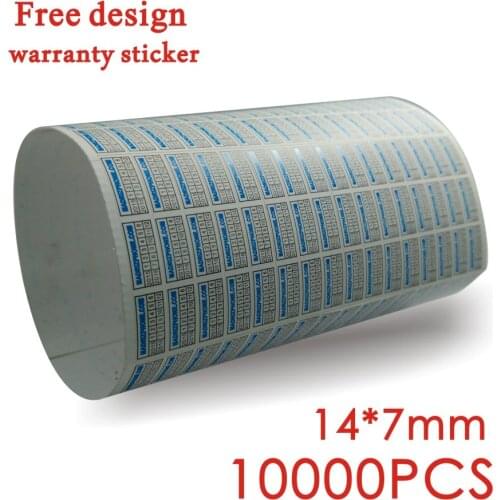 The English of fragile paper paste, hand written warranty sticker, seal fragile stickersr 14*7MM