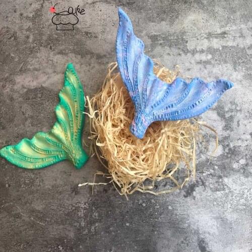 Aouke Molds Mermaid tail Silicone Mold 3D Fondant Mold Cakes Decorating Tools DIY Gumpaste Kitchen Bakeware K132