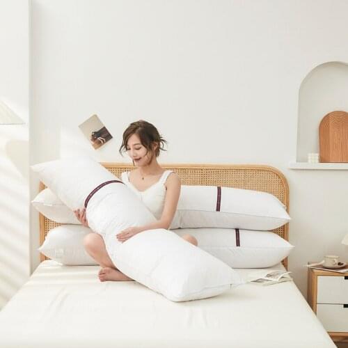 White Soft Long Pillow Solid Pure Cushion Core Inner Filler Customized Healthcare Cushion Filling 48x150cm