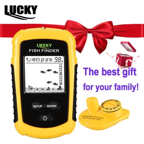 LUCKY Wireless Fish Finder Echo Sounder Fishing Finder Sonar Sensor Depth Fish Sonar Wireless Fishing accessories FFW1108-1