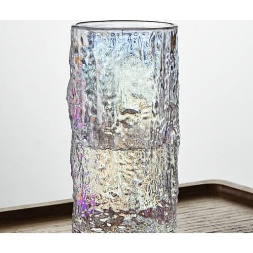 Household Glass Children Ins Wind Boys Summer Beer Cup Milk Cup High-sensitivity Glacier-print Teacup Water Cup Glass