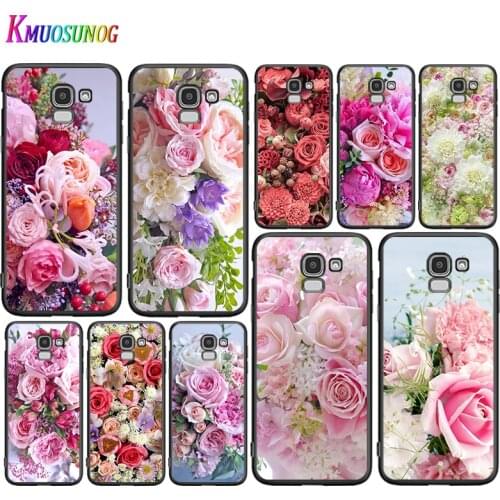 Peony Rose Flower Ball For Samsung Galaxy J8 J7 Duo J6 J5 Prime J4 Plus J3 J2 Core 2018 2017 2016 Phone Case Cover