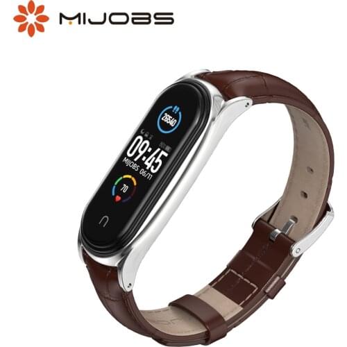 For Mi Band 5 6 Strap for Xiaomi Mi Band 4 Bracelet Genuine Leather Correa Miband 3 Wristband Replacement NFC Global Version