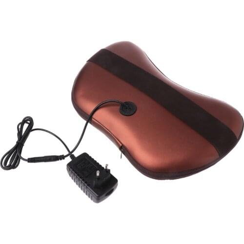 Electric Massage Pillow Lumbar Neck Back Shiatsu Massager Cushion Heat Car Home