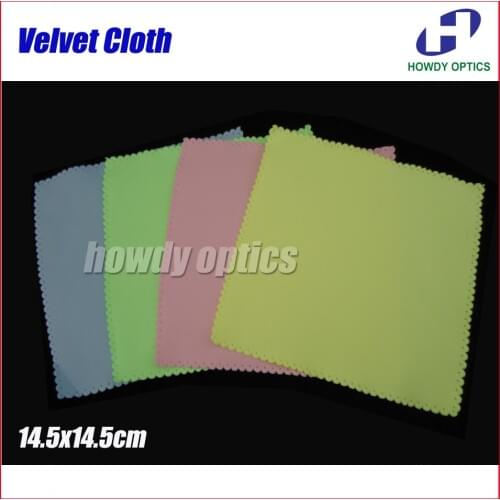 HM-20) Velvet Lens Glasses Eyeglass microfiber cleaning cloth 14.5x14.5cm