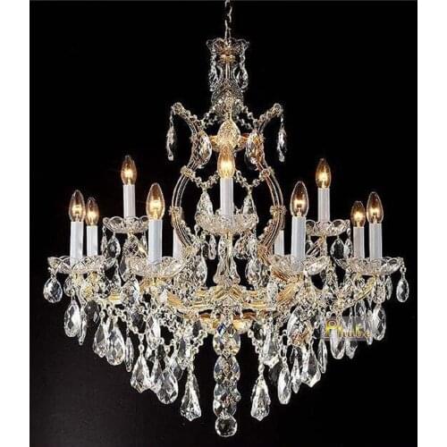 Phube Lighting Maria Theresa K9 Crystal Chandelier Lighting Gold/Chrome Chandelier Light Lighting+Free shipping