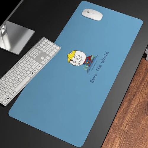 Anime Cute Connotation Gaming Mouse Pad HD Print Computer Gamer Lock Edge Mousepad XXL Keyboard PC Desk Pad Non-slip Rubber Pad