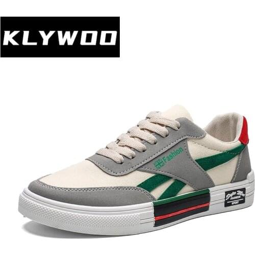 KLYWOO Hot Sale Mens Casual Shoes Streetwear Fashion Breathable Mens Sneakers Running Shoes Student Canvas Ins Board Shoes