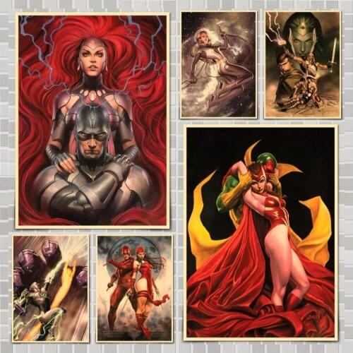 Marvel Adi Granov Collection Movie Poster Wall Stickers For Home Room Bar Decor Art