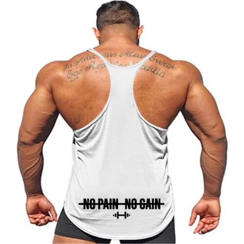 Gym Running Brand Sports Singlets Clothing Bodybuilding Tank Top Men Fitness Training Sleeveless Shirt Cotton Muscle Undershirt