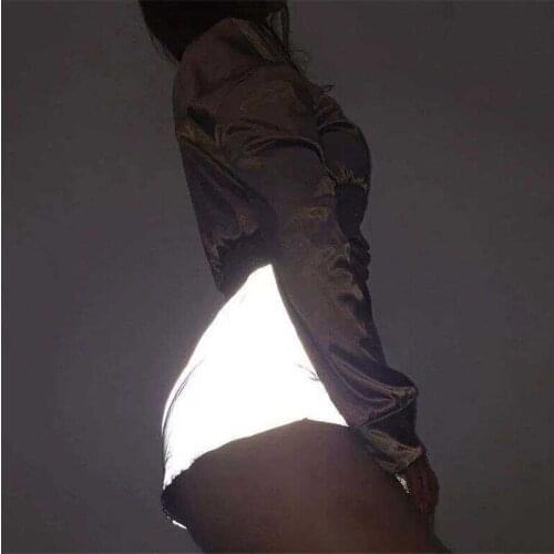 Fashion Summer Women Sexy Reflective Shorts HIgh Waist Female Short Evening party Club Clubwear Streetwear Plus Size