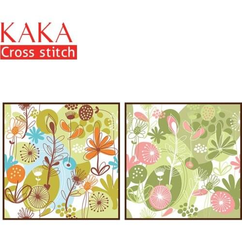 Cross stitch kits,Embroidery needlework sets with printed pattern,11CT-canvas for Home Decor Painting,Flowers Full NCKF066