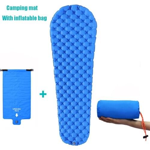 Rooxin Inflatable Mattress Air Mattress Camping Mat Ultralight Camping Mattress Sleeping Mat Camping Bed Nylon Sleeping Pad