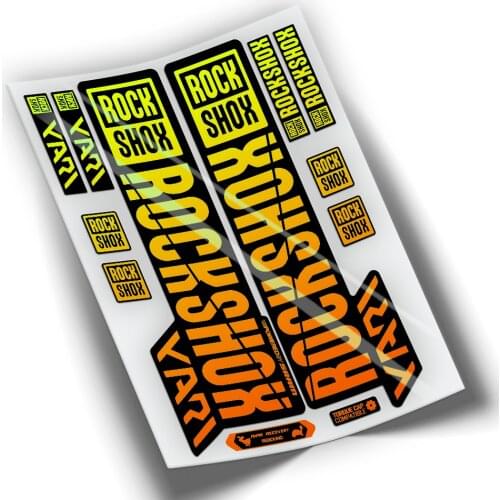 STICKERS FORK BICYCLE ROCK SHOX YARI DEGRADADO ROCKSHOX WP308