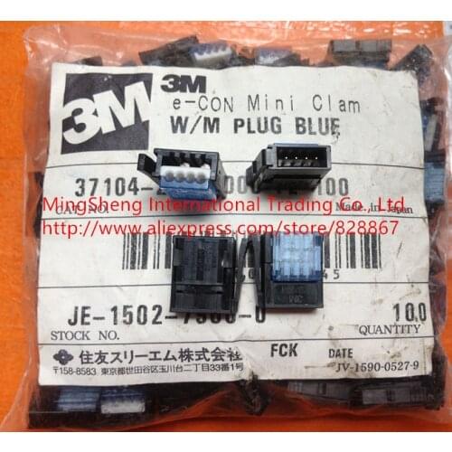 Original new 100% connector male head 37104-2165-000FL 4 core sensor connector blue