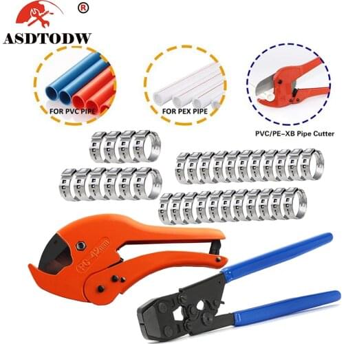 PEX Clamp Cinch Tool Crimping Tool Crimper for Stainless Steel Clamps from 3/8"
