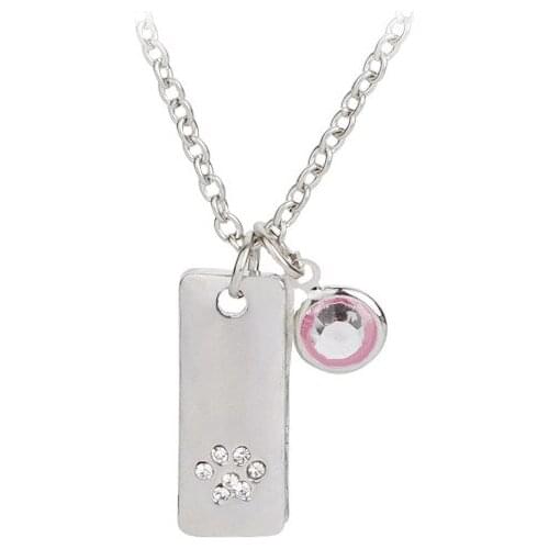 2017 Popular Pet Dog Claw Pendant Charms Necklace For Women Gifts 12pcs/lot