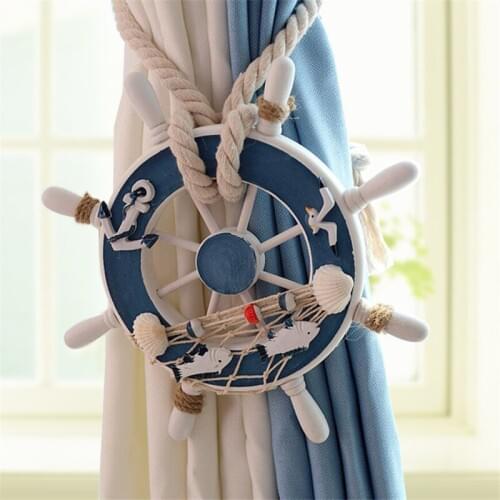 Multicolour cotton Rudder round European curtain tassels hanging ball tie strap holder accessories home decoraion