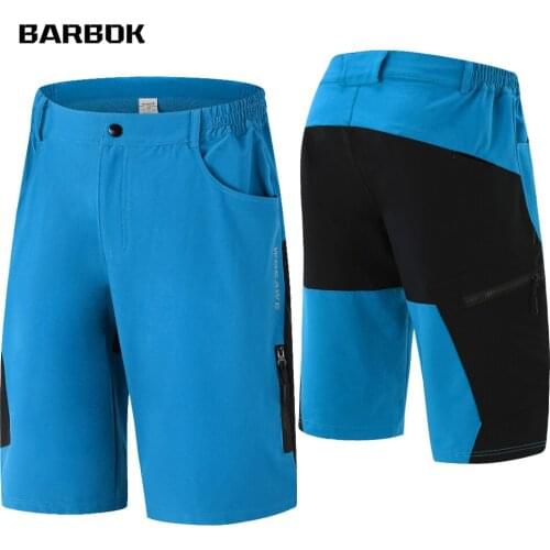 WOSAWE Mountain Bike Downhill Shorts Mens Summer Cycling Shorts Loose-Fit Outdoor Sports Riding Road MTB Bicycle Short Trouser