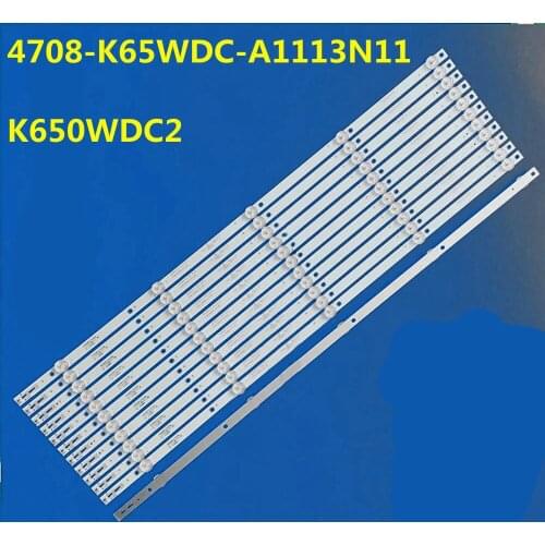 12PCS LED Backlight Strip 5 Lamp For 65HFF5358/T3 65PUF6263/T3 65PUF6023/T3 65HFF5358/T3 65U810