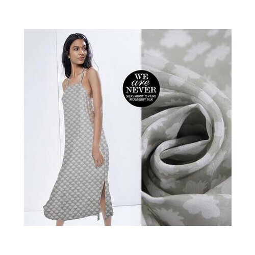 Fresh sweet silk silk cotton shirt fabric breathable fabric printing Butterfly