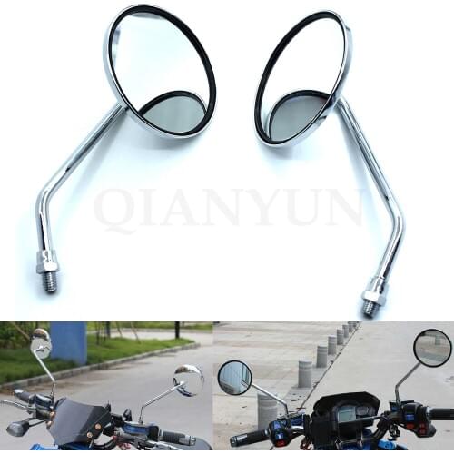 Universal Motorcycle Back Side Mirrors Motorbike Rear View Mirror for Yamaha FZ6 FAZER FZ6R FZ8 MT-07/FZ-7 MT-09/SR/FZ9 FZ1