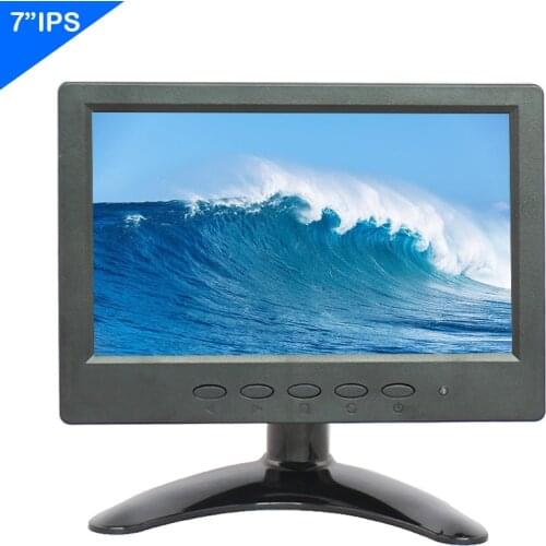 ZHIXIANDA For Car CCTV DVR Microscope 7 inch ips 1024*600 cctv monitor with BNC HDMI AV VGA USB input