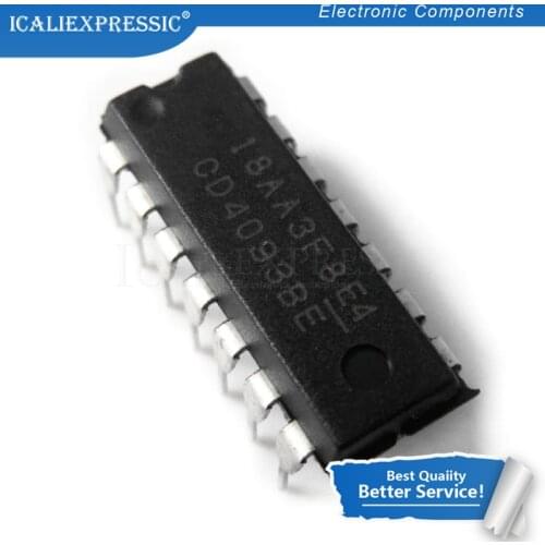 10PCS CD4093BE HCF4093BE DIP14 CD4093 DIP 4093 DIP-14 4093BE new and original IC