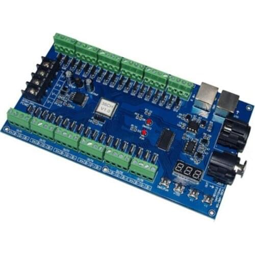 1X 36 channels RGB dmx512 controller DC5-24V input 12 group 3CH RGB DMX512 decoder free shipping