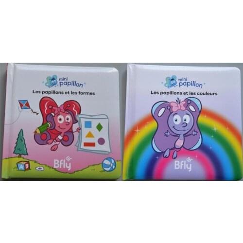 2 Books Parent Child Kids Toddler Baby French Book Maths Number Knowledge Early Education Cute Picture Cardboard Book Age 0-4