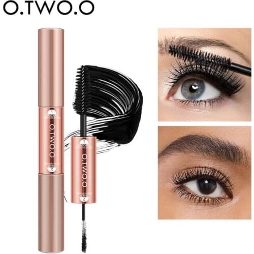 4D Silk Fiber Eyelash Mascara Waterproof Lasting Fast Dry Curling Fluffy Lashes Extension Black Color Not Crumble Makeup TSLM1