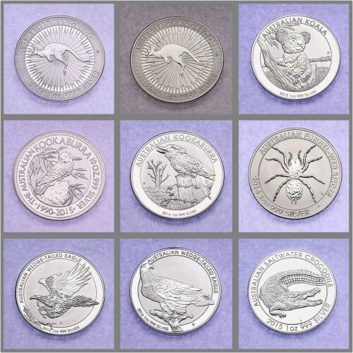 Australian Rare Animal Silver Coin 1oz Australian Animal Silver Coin Silver-Plated Replica Business Gifts Collection