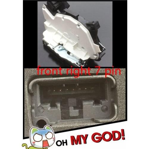 For VW GOLF JETTA SKODA YETI (5L) SEAT ALHAMBRA (7N) LEON III (5F) LEON ST (5F) Door Lock Latch Actuator Driver Side Front right
