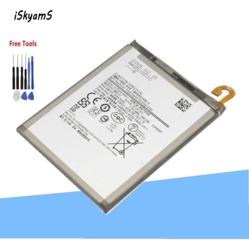 ISkyamS 1x 3300mAh Replacement Battery EB-BA750ABU For SAMSUNG Galaxy A7 2018 version A730x A750 SM-A730x Phone Battery +Tool